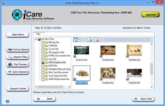 Programa para recuperar arquivos deletados - iCare Data Recovery Free