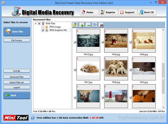 Programa para recuperar arquivos deletados - Power Data Recovery Free