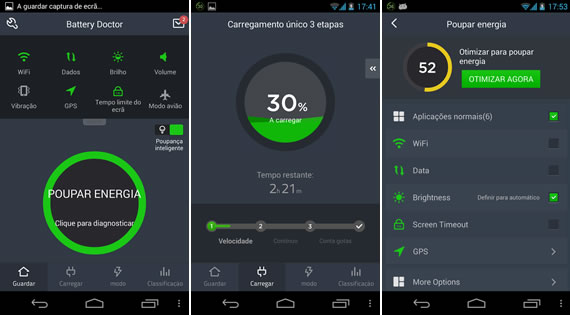 Aplicativo para economizar bateria no Android - Battery Doctor