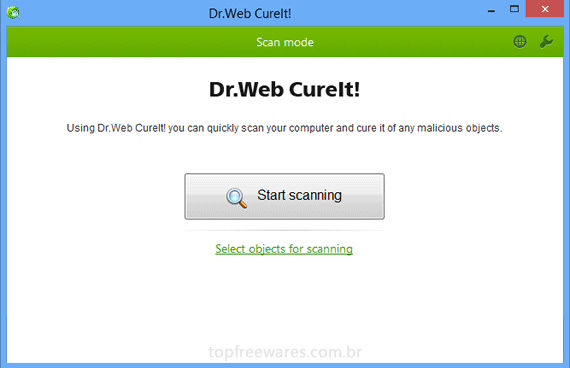 Anti-Malware gratuito para Windows -  Dr.Web CureIt!