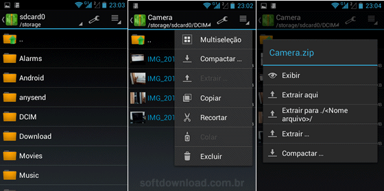 Compactador de arquivos para Android - ZArchiver