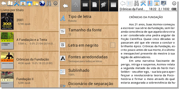 Leitor de ebooks para Android - Cool Reader