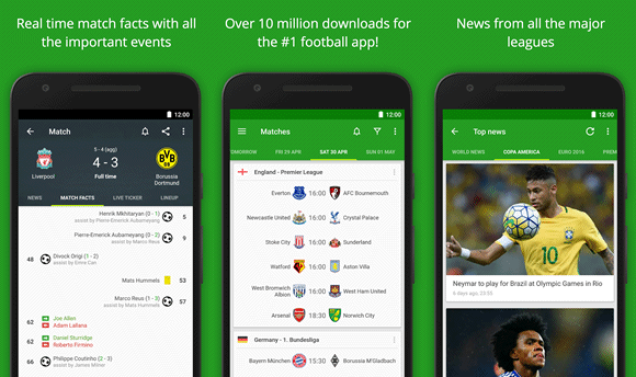 Top 5 aplicativos para acompanhar jogos de futebol