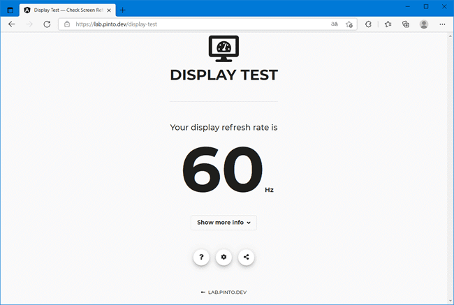 display test