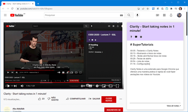 clarity notes top5 extensoes chrome fazer anotacoes youtube